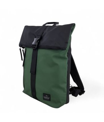 Αδιάβροχο Σακίδιο Πλάτης Roll Top Diplomat Brooklyn BR304 Πράσινο – Laptop 15.6" | 15L Unisex με Ανατομική Πλάτη
