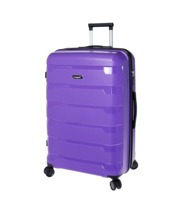 Βαλίτσα Μεγάλη 76x50x31 SEAGUL SG180-L Μωβ – Πολυπροπυλένιο – Ιδανική για έως 23kg+ Αεροδρομίου – Επέκταση & 4 Διπλά Ροδάκια