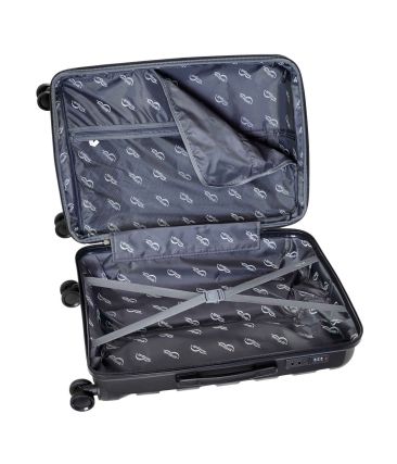 Σετ Βαλίτσες Τριάδα (S, M, L) Seagull SG180 Μαύρο – Άθραυστο Πολυπροπυλένιο με Επέκταση & 4 Ρόδες