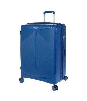 Μεγάλη Βαλίτσα 75x50x33/37 STELXIS ST555-L Μπλε | Σκληρή & Άθραυστη με 4 Ρόδες | Aποσκευή Αεροπλάνου για 23 Κιλά+