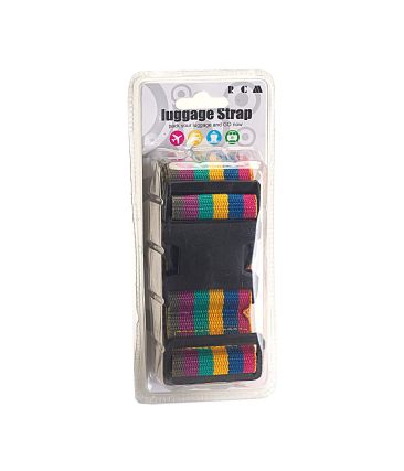 Ιμάντας Σύσφιξης Βαλίτσας RCM TH1008 Rainbow | Ρυθμιζόμενος με Κλιπ | Φάρδους 5cm για Απόλυτη Σταθερότητα