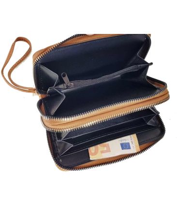 Γυναικείο πορτοφόλι-φάκελος με λουράκι OEM 3138-Ταμπά