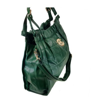 Γυναικεία Τσάντα χιαστί/ώμου καπιτονέ OEM Z10008 Σκούρο πράσινο