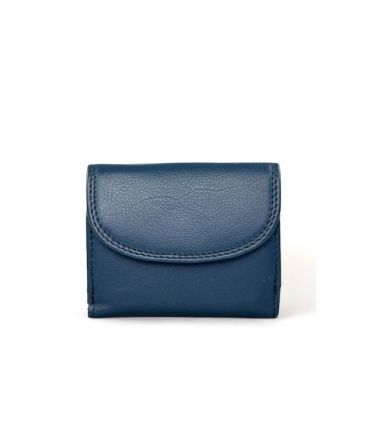 Δερμάτινο μικρό πορτοφόλι FOREST 1193 μπλε