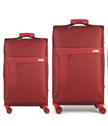 Βαλίτσα CARDINAL 3800-SET2 μικρή+μεσαία-red