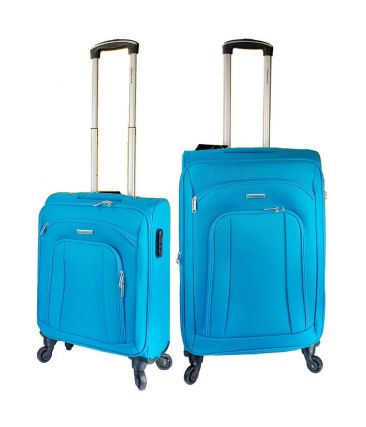 Βαλίτσα DIPLOMAT ZC444 SET2 μικρή+μεσαία-blue