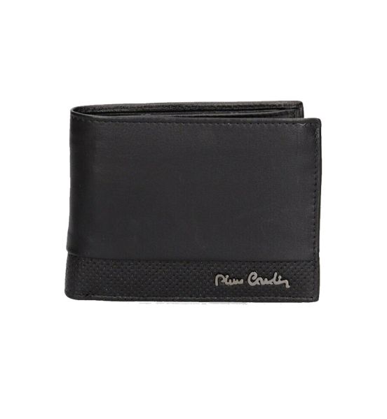 Ανδρικό Δερμάτινο Πορτοφόλι Pierre Cardin 8806 TILAK94 Μαύρο – RFID Προστασία & 10 Θέσεις Καρτών