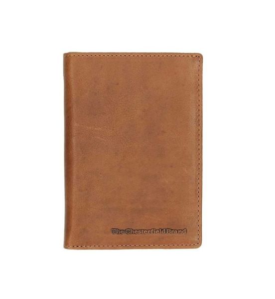 Ανδρικό Δερμάτινο Πορτοφόλι Chesterfield C08.017400 Κονιάκ Όρθιο – Wax Pull Up Δέρμα με RFID Προστασία