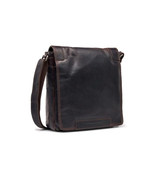 Μεγάλο Ανδρικό Δερμάτινο Τσαντάκι Chesterfield C48.182901 Καφέ | Wax Pull Up με 2 Κεντρικές Θέσεις & Μαγνητικό Καπάκι