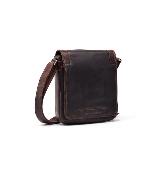 Ανδρικό Δερμάτινο Τσαντάκι Ώμου Chesterfield C48.182801 Καφέ | Wax Pull Up, Compact & 2 Κεντρικές Θέσεις