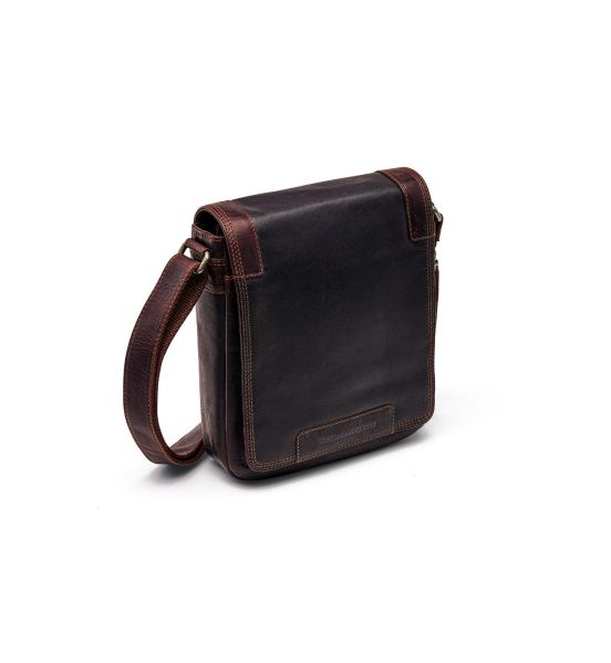 Ανδρικό Δερμάτινο Τσαντάκι Ώμου Chesterfield C48.182801 Καφέ | Wax Pull Up, Compact & 2 Κεντρικές Θέσεις