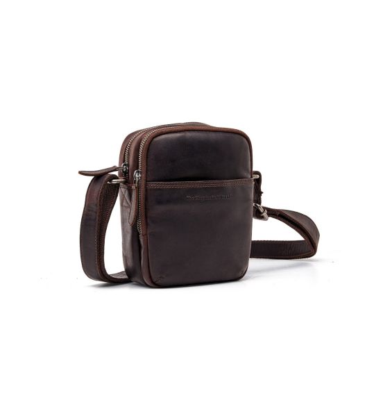 Ανδρικό Δερμάτινο Τσαντάκι Ώμου Μικρό Chesterfield C48.182701 Καφέ | Wax Pull Up με 2 Κεντρικές Θήκες