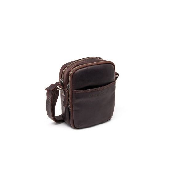 Ανδρικό Δερμάτινο Τσαντάκι Ώμου Μικρό Chesterfield C48.182701 Καφέ | Wax Pull Up με 2 Κεντρικές Θήκες
