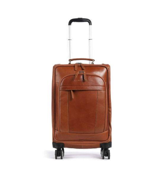 Δερμάτινη Βαλίτσα Καμπίνας Chesterfield Key Largo C21.500631 Κονιάκ 50x34x20 – Premium & Ιδανική για Όλες τις Αεροπορικές