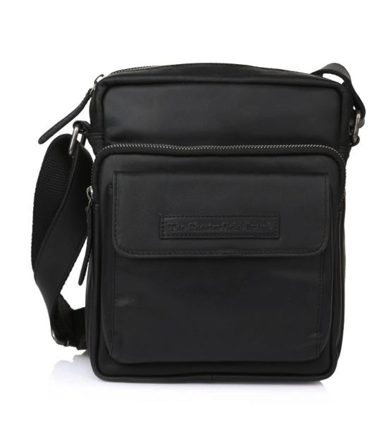 Δερμάτινο Τσαντάκι Ώμου Chesterfield C48.083700 Μαύρο – Pull-Up Δέρμα Premium – Κομψό, Ανθεκτικό & Πρακτικό