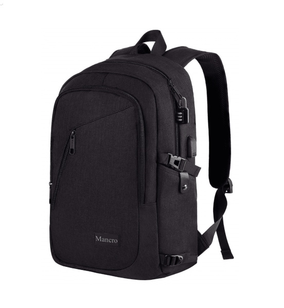 Σακίδιο Πλάτης Mancro 1006 Μαύρο 20L – Αδιάβροχο Backpack με USB & Αντικλεπτική Θήκη