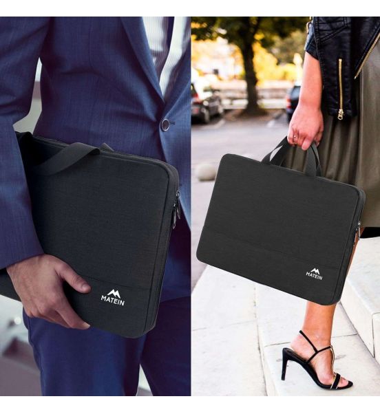 Υφασμάτινος Χαρτοφύλακας Matein 1025 Μαύρο – Για Laptop 15,6" & Αδιάβροχος