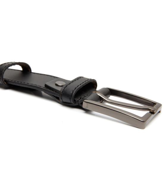 Δερμάτινη Ανδρική Ζώνη Chesterfield Tanaro C60.010100 Μαύρο 3.5cm – Elegant Wax Pull Up Δέρμα με Premium Ποιότητα