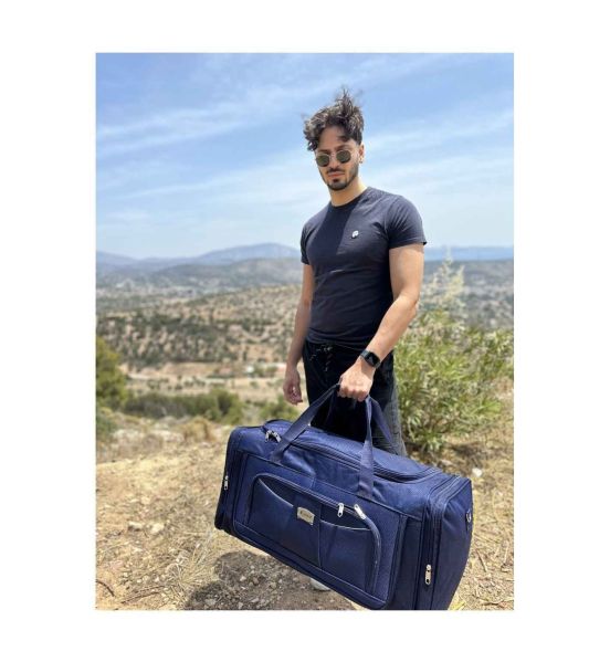 Σακ Βουαγιάζ Μεσαίο Cardinal 1300/403 Μπλε 65cm 54L – με Ιμάντα Ώμου & Τσέπη, για Ταξίδια