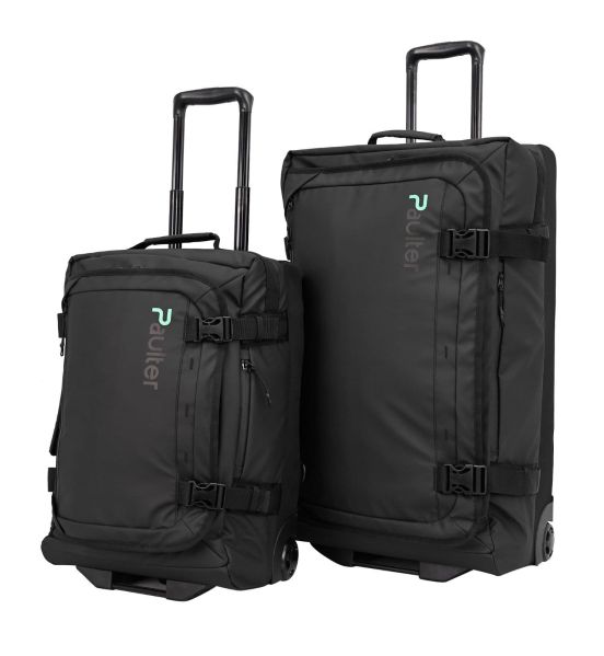 Βαλίτσες Trolley PAULTER 3035 SET2 Μαύρο (Μικρή με Ιμάντες 44lt+ Μεγάλη 93lt)