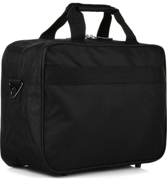 Τσάντα Καμπίνας Diplomat 40x28x15 ZC3002-40 Flight Bag Μαύρο | Χειραποσκευή για Κάτω από το Καθίσμα – Συμβατή με Όλες τις Αεροπορικές