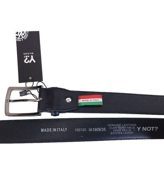 Ζώνη ανδρική Y Not? DK 019 δέρμα