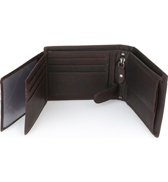 Δερμάτινο Ανδρικό Πορτοφόλι Chesterfield C08.0204A01 Καφέ με RFID Προστασία – Premium Wax Pull Up Δέρμα