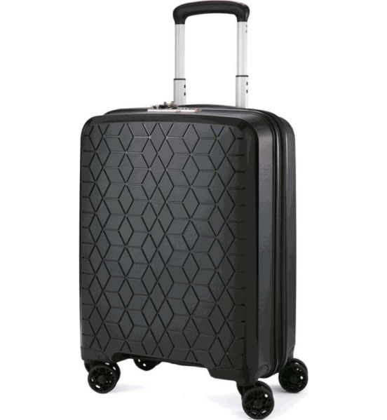 Βαλίτσα Καμπίνας 55x38x20 Verage Diamond 18106 Μαύρο 46L | Premium Πολυπροπυλένιο για Ryanair & Aegean