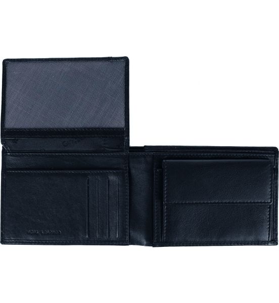 Ανδρικό Δερμάτινο Πορτοφόλι Guy Laroche 62902 Dark Blue | Για Ταυτότητα – RFID Προστασία | 7 Θέσεις Καρτών