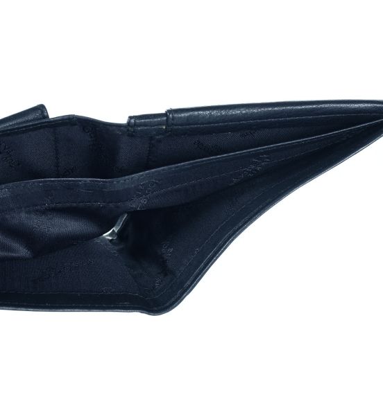 Ανδρικό Δερμάτινο Πορτοφόλι Guy Laroche 62903 Dark Blue | Slim, με RFID Προστασία & Εσωτερικό Φερμουάρ