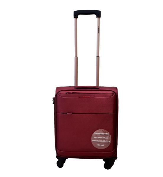 Βαλίτσα Καμπίνας Diplomat ZC6040-S Μπορντό 55x40x20 The Athens Collection – 38L | Ιδανική για Ryanair & Aegean