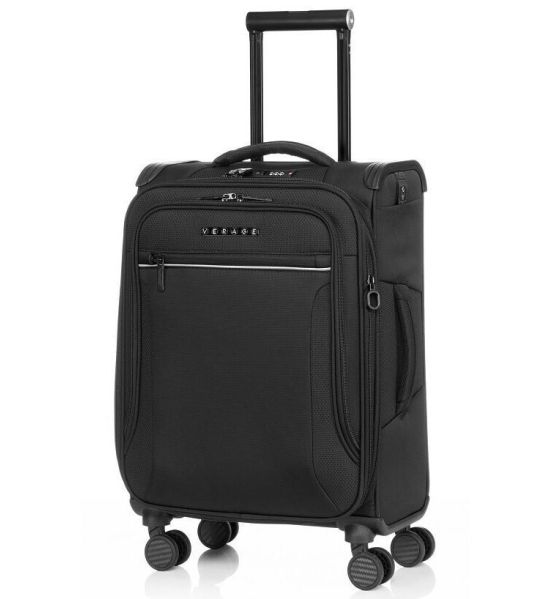 Βαλίτσα Καμπίνας Verage Toledo VG21002-S Μαύρο 55cm 45L | Premium – Ελαφριά Με Φακό & 4 Ρόδες