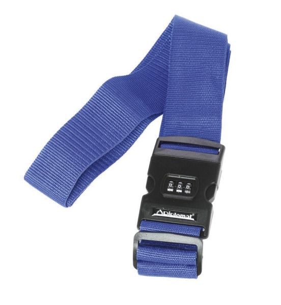 Ιμάντας Βαλίτσας με Συνδυασμό Diplomat ACSTRAP2 Μπλε 190cm | Κλείδωμα με Κωδικό – Προστασία & Σύσφιξη