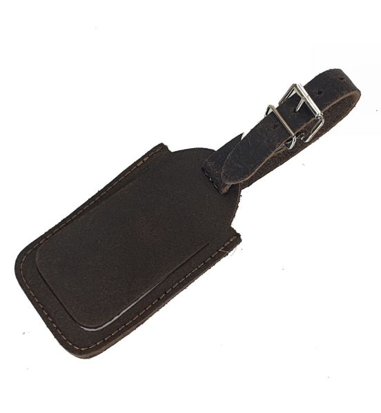 Δερμάτινη Ετικέτα Βαλίτσας  SISSI LEATHER 00816-Brown