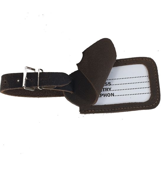 Δερμάτινη Ετικέτα Βαλίτσας  SISSI LEATHER 00816-Brown