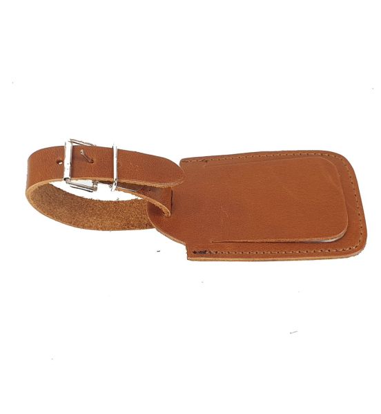 Δερμάτινη Ετικέτα Βαλίτσας  SISSI LEATHER 00816-Tabac