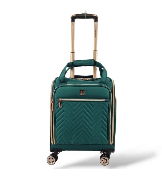 Μικρή Βαλίτσα Καμπίνας 46x35x20 Diplomat Monaco ZC9001-XS με 4 Ρόδες Πράσινο – Χειραποσκευή 23L Underseat