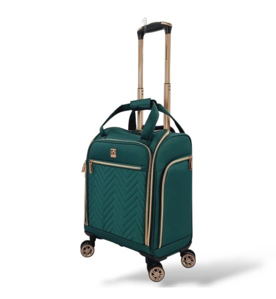 Μικρή Βαλίτσα Καμπίνας 46x35x20 Diplomat Monaco ZC9001-XS με 4 Ρόδες Πράσινο – Χειραποσκευή 23L Underseat