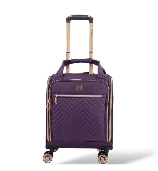Μικρή Βαλίτσα Καμπίνας 46x35x20 Diplomat Monaco ZC9001-XS με 4 Ρόδες Μωβ – Χειραποσκευή 23L Underseat