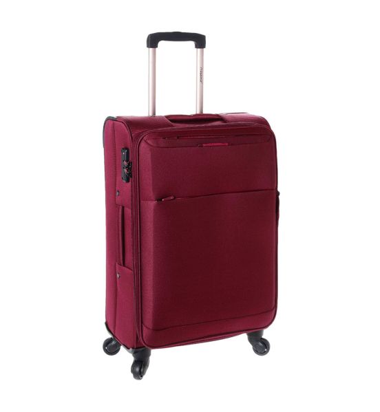 Βαλίτσα Μεγάλη Diplomat ZC6040-L The Athens Collection Μπορντό 78x48x31 – 105L | Υφασμάτινη για 23kg+ με Θήκη Γκαρνταρόμπας
