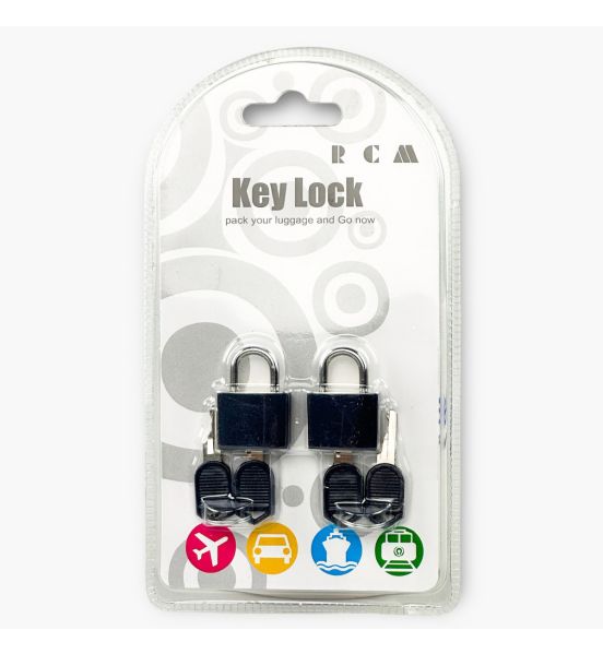 RCM TH1018 Πλαστικό Λουκέτο Πέταλο Μαύρο 25mm (Σετ 2 Τεμαχίων)
