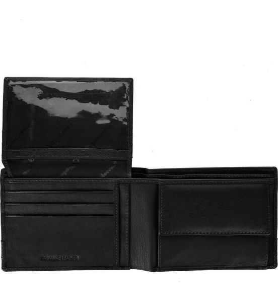 Ανδρικό Δερμάτινο Πορτοφόλι Diplomat MN438 Μαύρο | RFID Blocking & Εργονομία με 6 Θήκες Καρτών