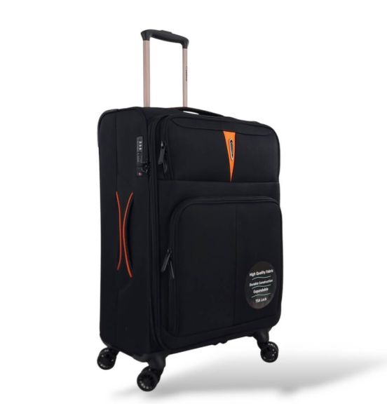Σετ Βαλίτσες Τριάδα Υφασμάτινες (S, M, L) Diplomat Venice ZC6101 Μαύρο | Premium με Επέκταση & Διπλές Ρόδες