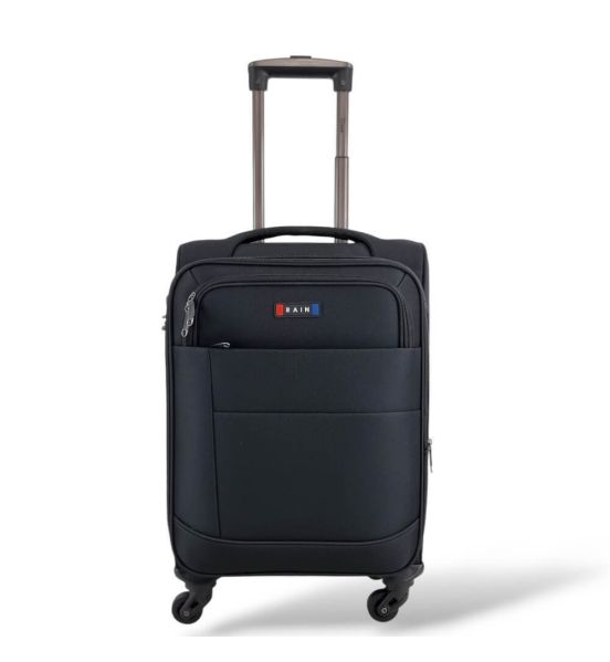 Βαλίτσα Καμπίνας RAIN RB2007 Μαύρο 55x38x22 – Ιδανική για Aegean, EasyJet, Olympic & British Airways