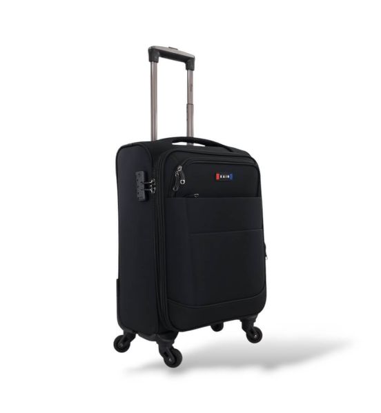 Βαλίτσα Καμπίνας RAIN RB2007 Μαύρο 55x38x22 – Ιδανική για Aegean, EasyJet, Olympic & British Airways