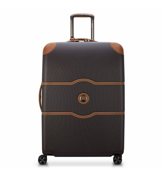 Μεγάλη Βαλίτσα 76,5cm DELSEY 167682115 Chatelet Air 2.0 Καφέ 110L – Premium Series, Luxury, Polycarbonate για 23Kg και Άνω