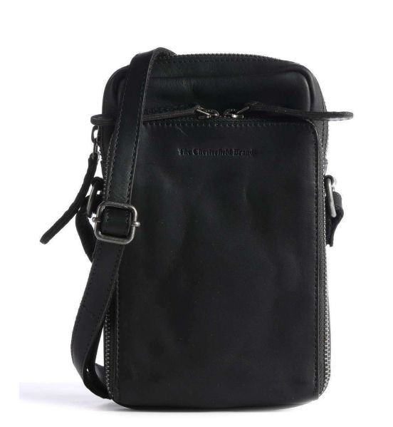 Δερμάτινο Τσαντάκι Ώμου Μικρό Chesterfield Hamilton C48.116300 Μαύρο – Premium, Ιδανικό για Smartphone