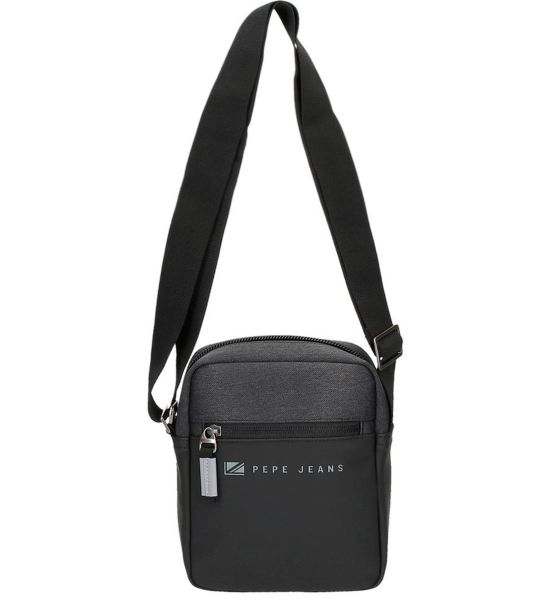 Μικρό Ανδρικό Τσαντάκι Ώμου Pepe Jeans Jarvis 7125131 Μαύρο | Πρακτικό & Compact | Ιδανικό για Smartphone