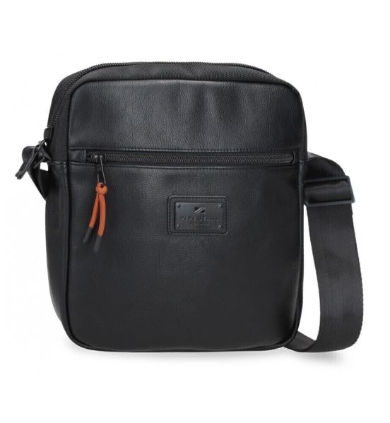 Ανδρικό Τσαντάκι Ώμου PEPE JEANS Egham 7825631 Μαύρο – με Θήκη Smartphone, Urban για Κάθε Μέρα