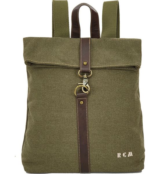 Σακίδιο Πλάτης Rolltop RCM 17400 Χακί Αδιάβροχο με Θήκη Laptop 14" – Μοντέρνο για Κάθε Μέρα